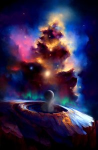 Christmas Nebula. Free illustration for personal and commercial use.