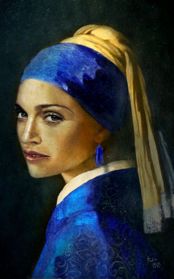 MADONNA WITH COBALT CRYSTALS