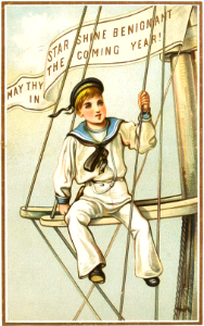 Sailor boy. Free illustration for personal and commercial use.