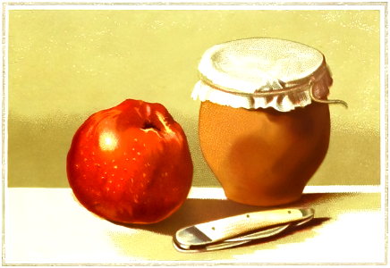 Apple honey blade. Free illustration for personal and commercial use.