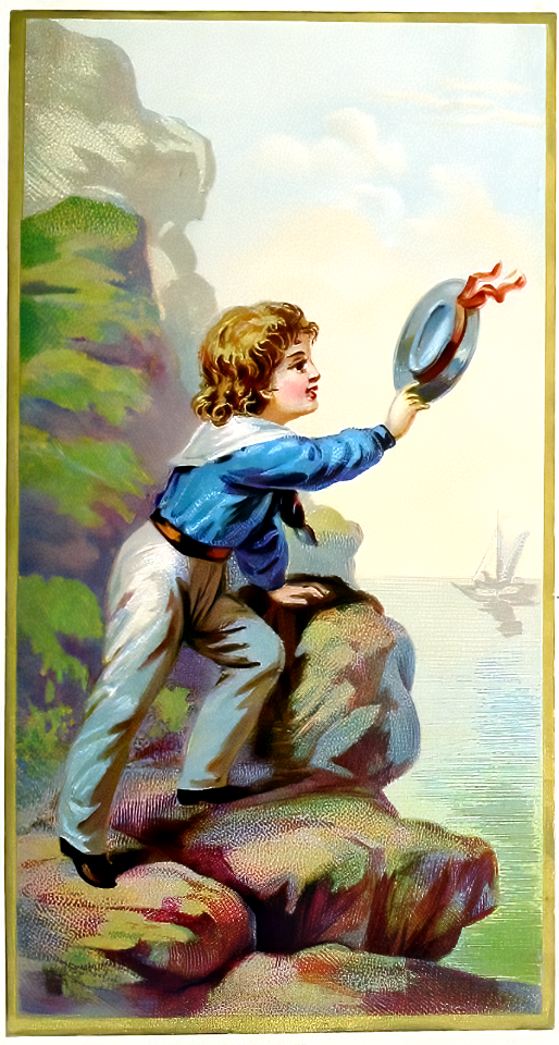 Little boy sea
