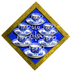 China cups. Free illustration for personal and commercial use.