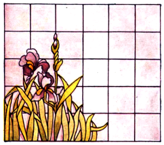 Stained glass flowers. Free illustration for personal and commercial use.