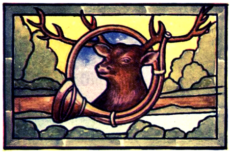 stained glass elk. Free illustration for personal and commercial use.