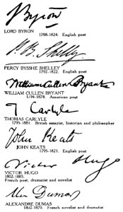 Famous Signatures Writers