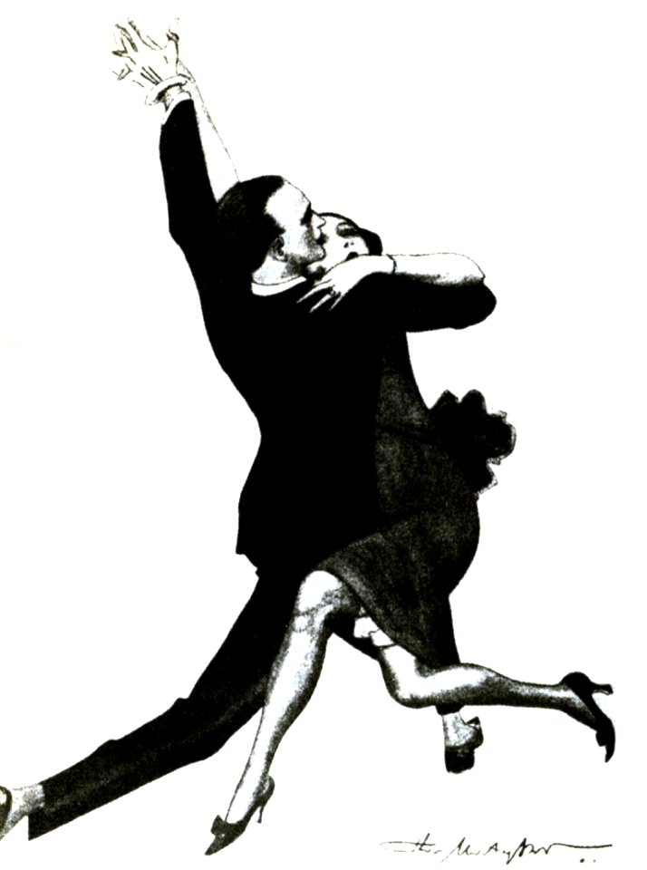 Couple Dancing Tango