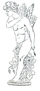 Cupid Stencil. Free illustration for personal and commercial use.