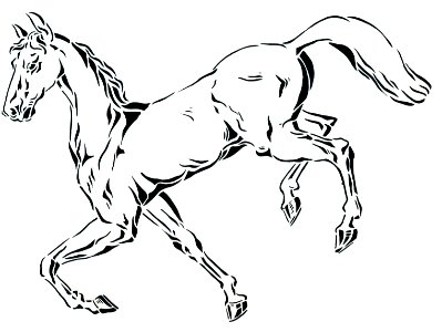 Horse. Free illustration for personal and commercial use.