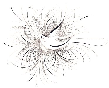 Calligraphy Bird. Free illustration for personal and commercial use.