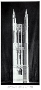Model Princeton Cleveland Memorial Tower. Free illustration for personal and commercial use.