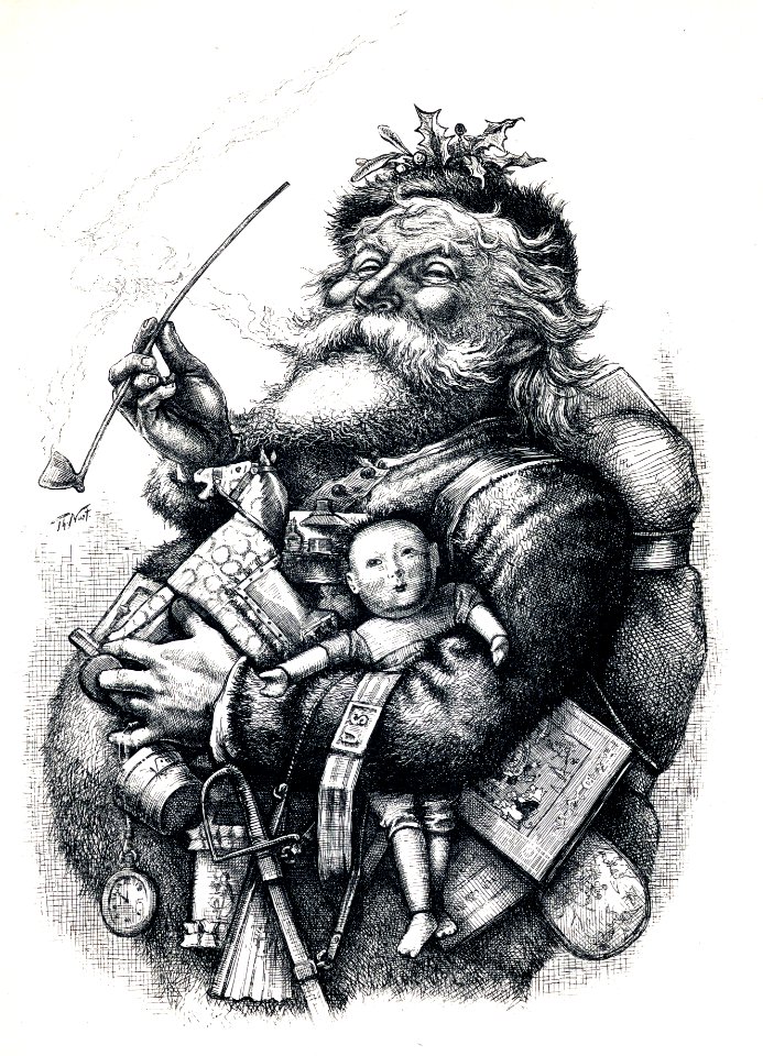 Thomas Nast Christmas Drawing 2
