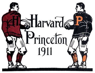 Harvard Princeton Football. Free illustration for personal and commercial use.
