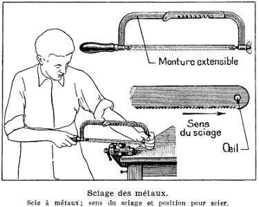 sciage-métaux