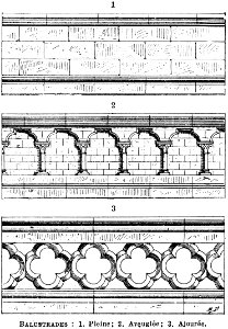 balustrades. Free illustration for personal and commercial use.