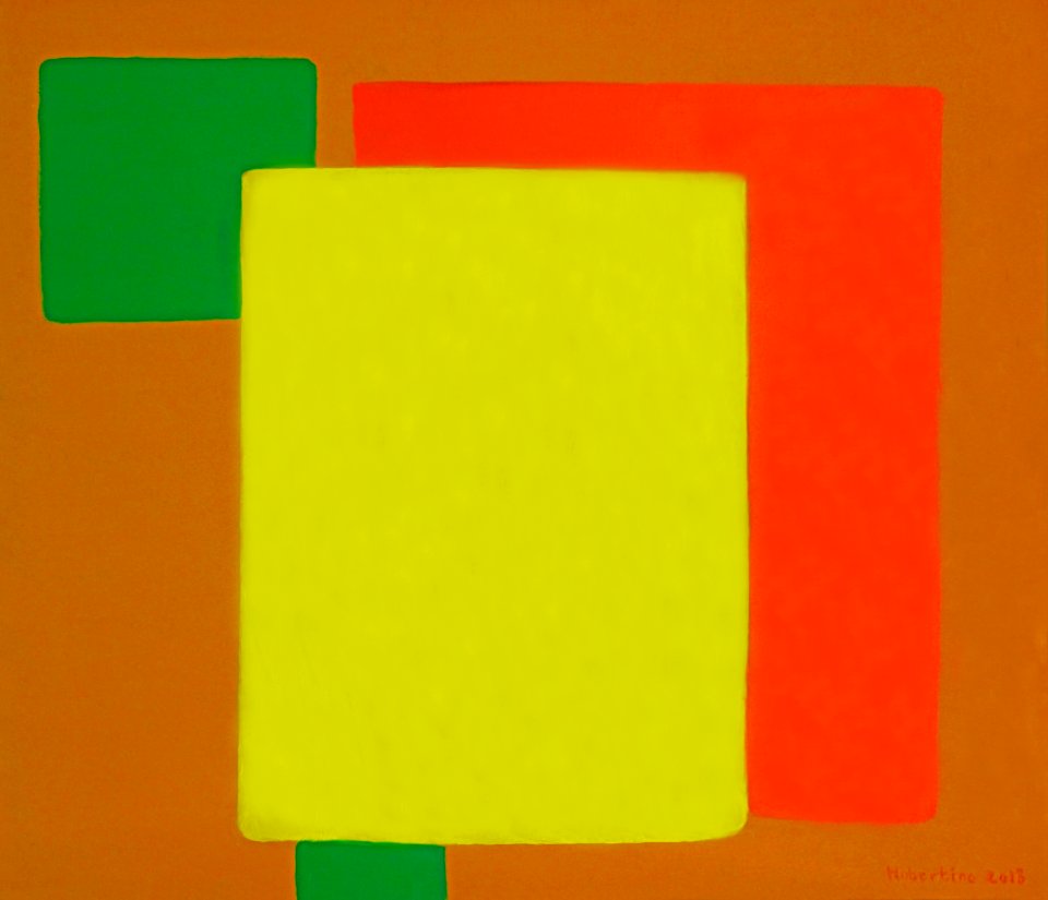 Colorful 'Abstract' composition - oil painting on canvas 6…