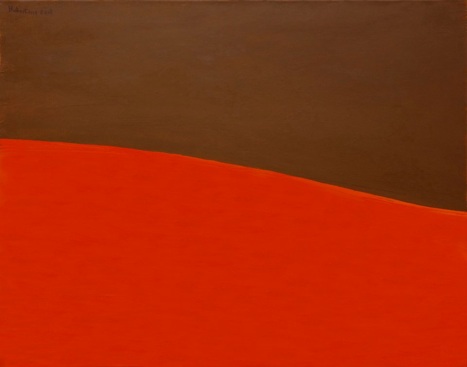 Composition in orange and brown - oil painting on Flemish …