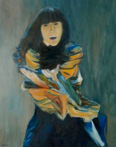 Loreen - oil painting on canvas 82x104cm 2017. Free illustration for personal and commercial use.