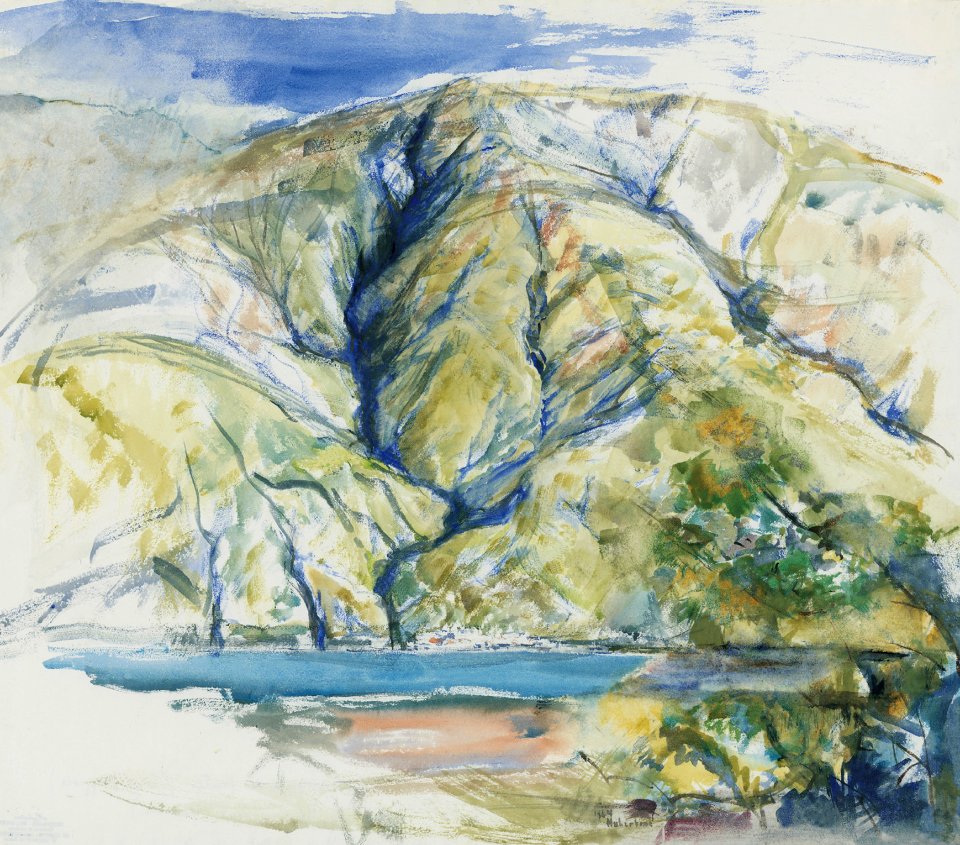Lago Maggiore in Italy - watercolour 42x53cm 1964