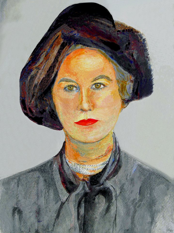 My mother, Barbara Francisca Hubertina Selles - watercolor…