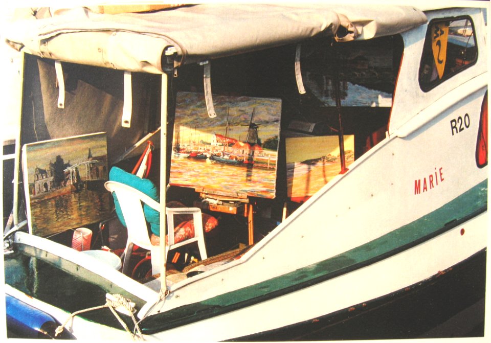 Floating painting Studio 'Marie' in Dutch Scharendijke yac…