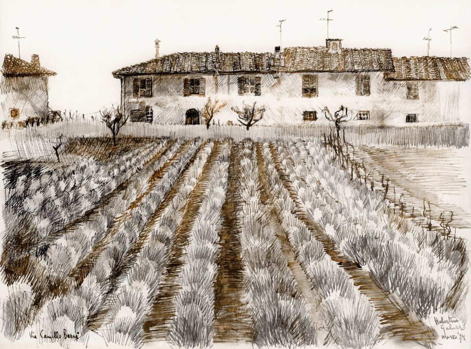 Galuzzo (Florence) - pen&ink drawing 22x30cm 1974