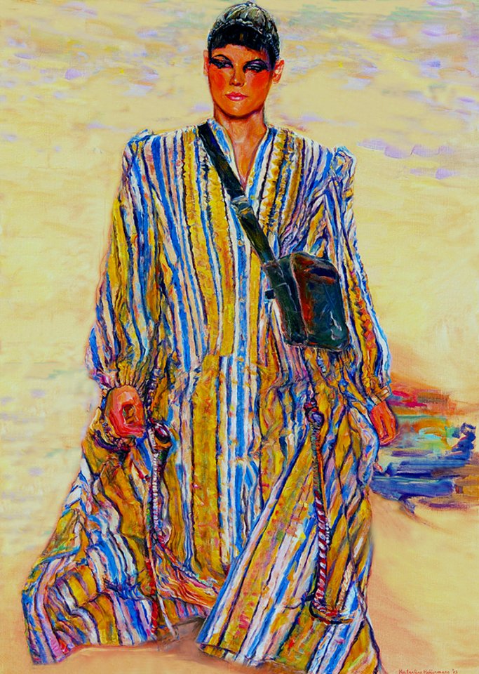 John Galliano - oil painting on Flemish canvas 100x142cm 2…