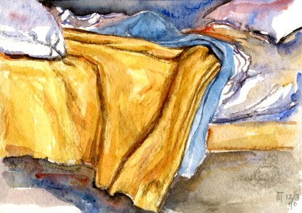 Clinic for rest and recovery - watercolour 22x30cm 1990 nu…. Free illustration for personal and commercial use.