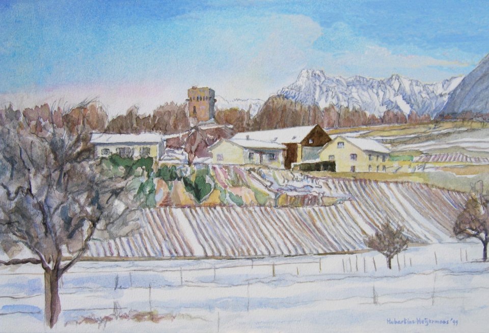 View from Charpigny on the village of Saint-Triphon - wate…