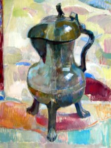 Gothic bronze jug - oil painting on dutch canvas 40x60cm 1…. Free illustration for personal and commercial use.
