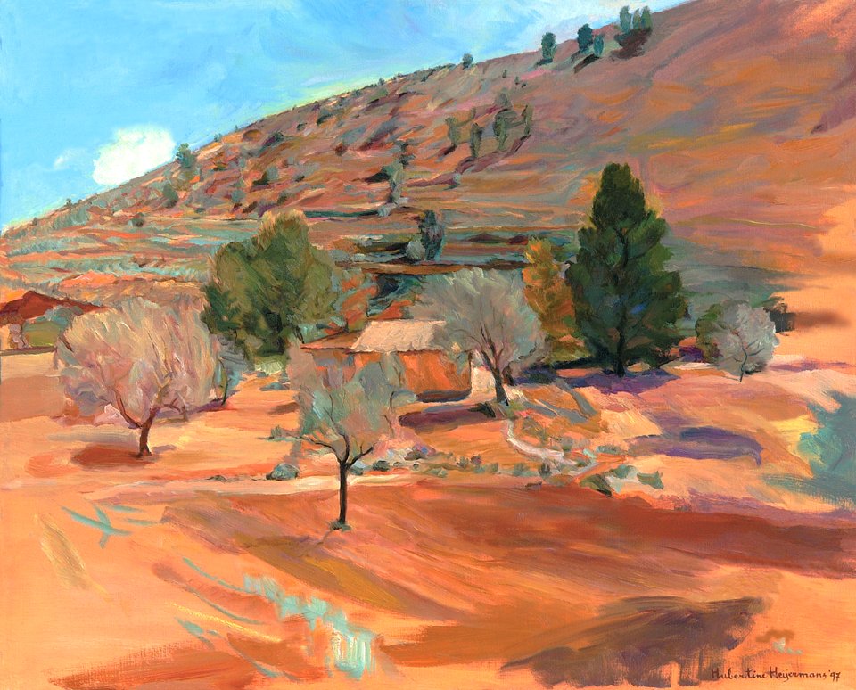 Near Finestrat - oil painting on canvas 69x85cm 1997