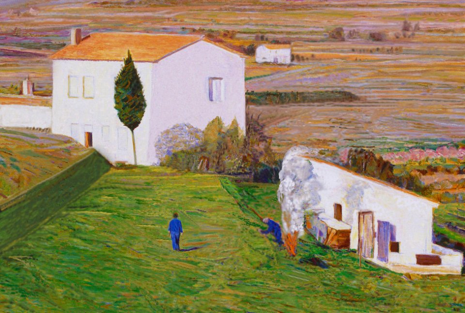 Benissa in Spain - oil painting on Dutch canvas 74x92cm 19…