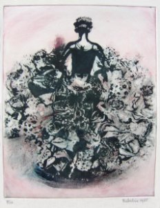 Femme-Bouquet - 2 plates photo-etching 25x19cm 1988, print…. Free illustration for personal and commercial use.