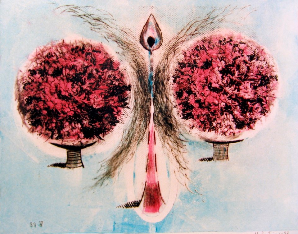 Phoenix - photo-etching 14x25cm 1988