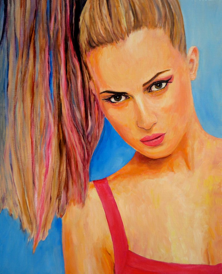 Manish Arora Coupe Soleil - oil painting on canvas 54X69cm…