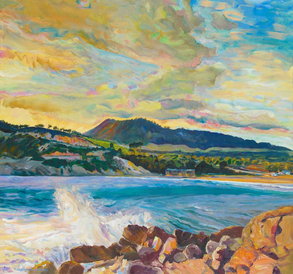 La Cala de Finestrat - oil painting on Flemish linen 76x81…
