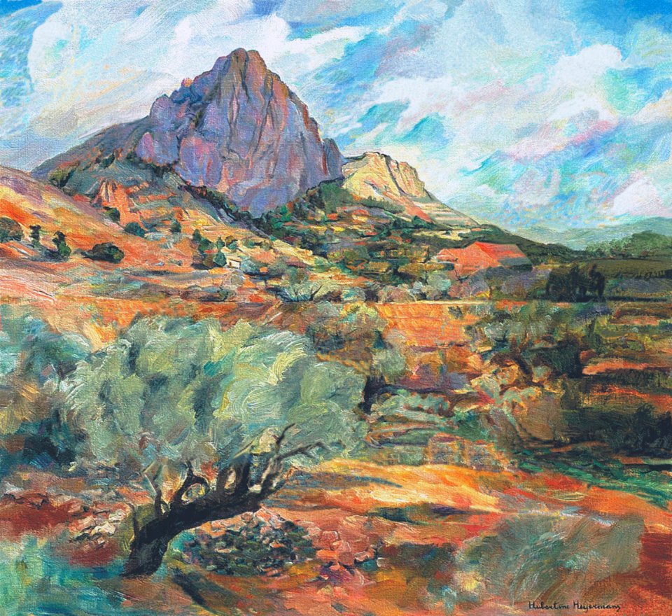 Puig Campana - oil painting on canvas 75x81cm 1997