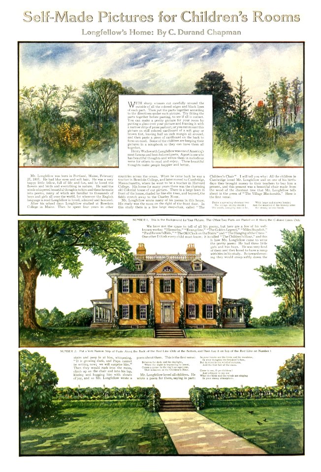 Self Made Pictures Longfellow's Home