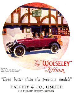 The Wolseley Fifteen. Free illustration for personal and commercial use.