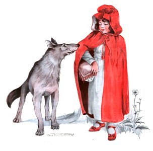 1921 09 September Cover Little Red Riding Hood. Free illustration for personal and commercial use.