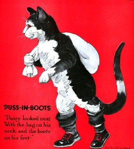 1920 09 September Cover Puss-in-Boots. Free illustration for personal and commercial use.