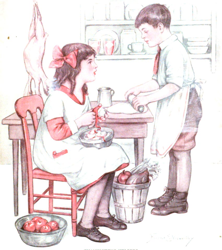 1919 11 November Cover Thanksgiving Helpers