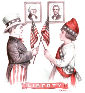 1919 02 February Cover Liberty. Free illustration for personal and commercial use.