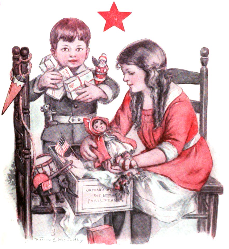 1918 12 December Cover Playing Santa Claus