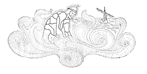 man in clouds