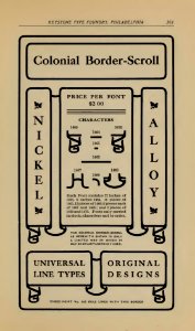 Keystone 89 Colonial Border Scroll