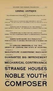 Keystone 50 Lining Antique