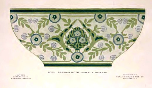 1915 Persian Bowl_CA Keramic Studio