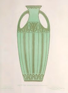 1918 Egyptian Vase Keramic Studio. Free illustration for personal and commercial use.