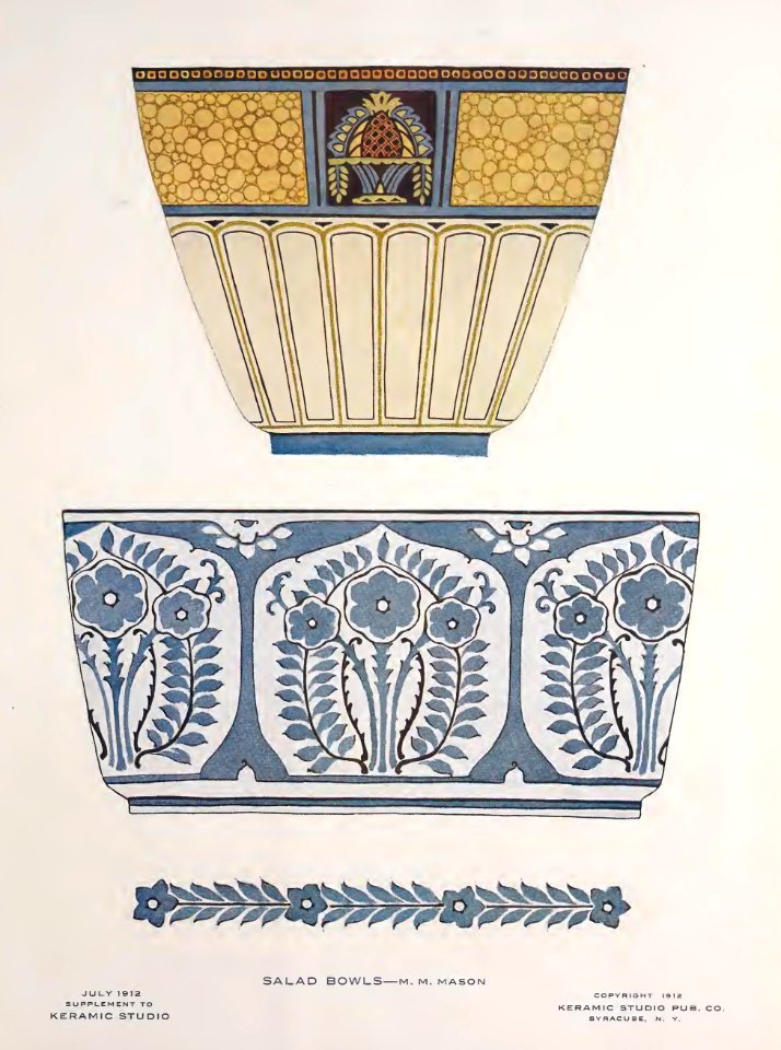 1912 Salad Bowls Keramic Studio