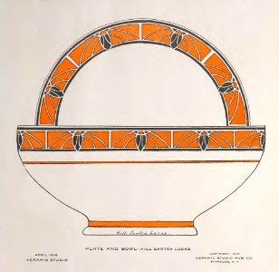1918 Plate and Bowl Keramic Studio